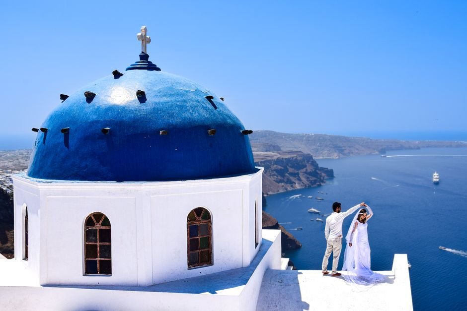 Por que Santorini vira lua de mel dos sonhos