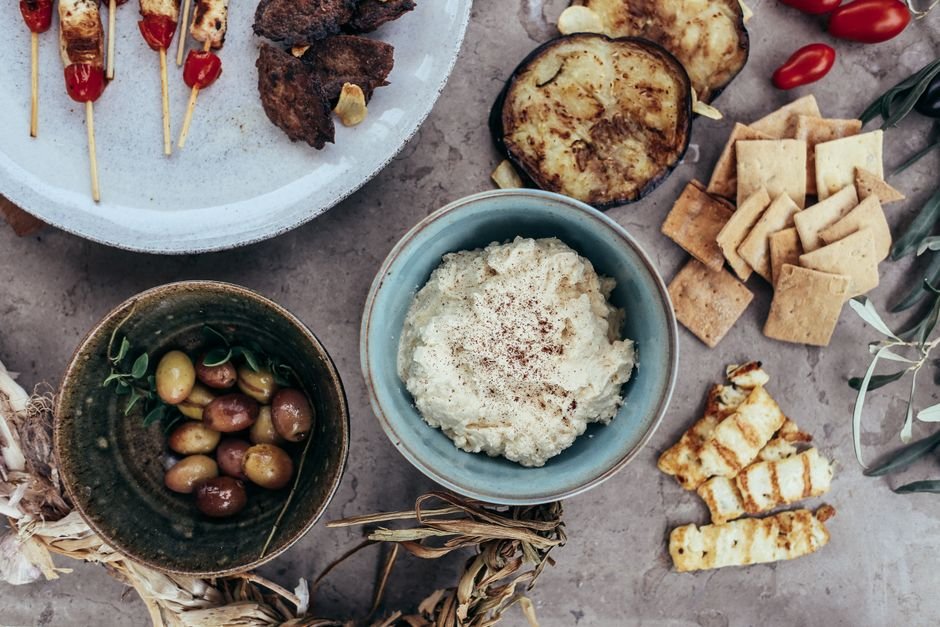 Tábua de antepastos vegetais