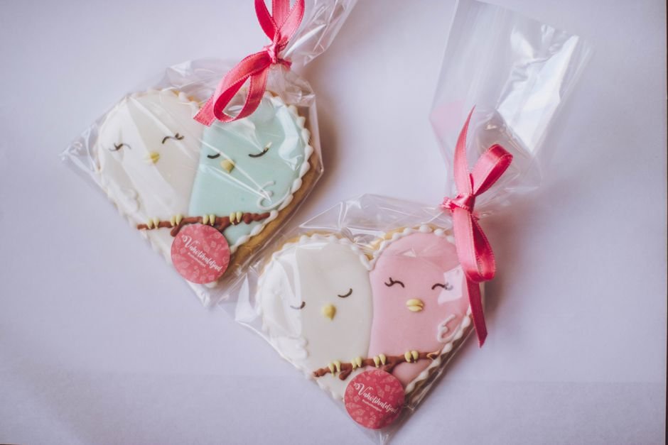 Biscoitos amanteigados decorados