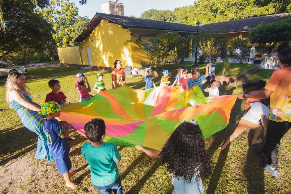Espaço para convidados com crianças