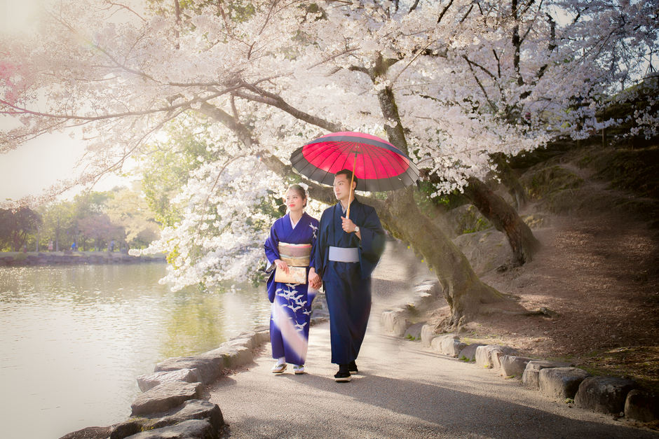 1. Passeio sob as cerejeiras em Kyoto